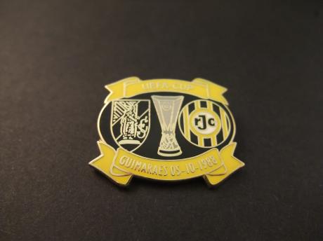 UEFA Cup voetbal 1988 Vitória Guimarães -Roda JC( geel-zwarte uitvoering)